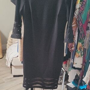 Calvin Klein Black Long Sleeve Dress